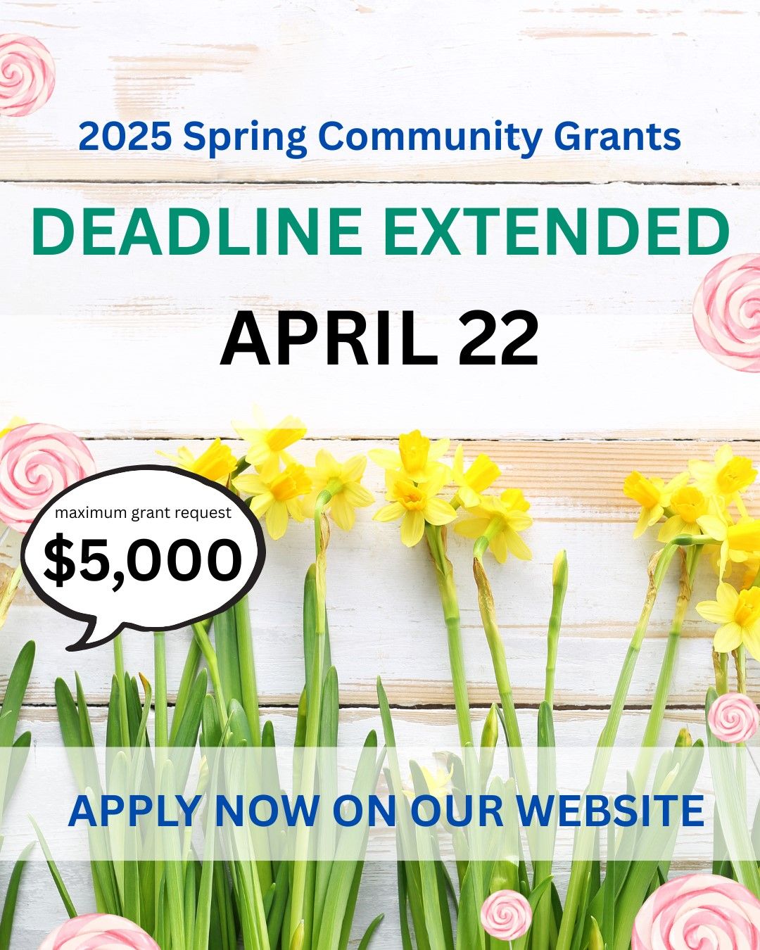Spring Granting Deadline Extended